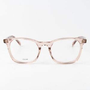 Celine THIN Women Eyeglasses Shiny Rose Demo Square CL50058I 074 BRAND NEW